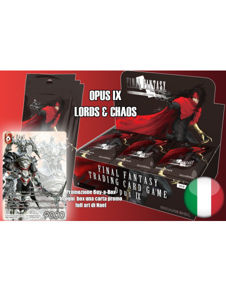 FINAL FANTASY TCG OPUS IX BOOSTERS BOX ITA 36 BUSTE