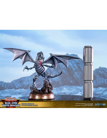 Drago Bianco Occhi Blu di Seto Kaiba, statua Silver Edition da 35 cm firmata First 4 Figures
