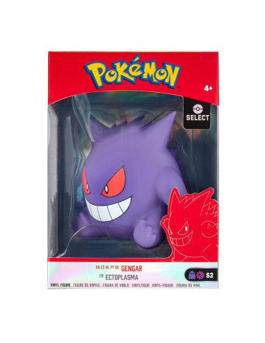 Gengar Pokémon Kanto Vinyl Figure da 10 cm, il Pokémon Ombra in vinile di qualità Boti