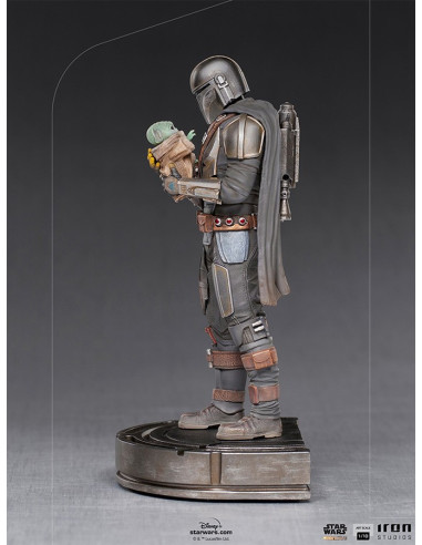Star Wars - Statua The Mandalorian e Grogu Art Scale 1/10