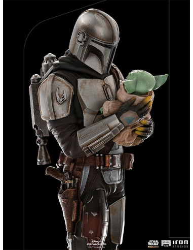 Star Wars - Statua The Mandalorian e Grogu Art Scale 1/10
