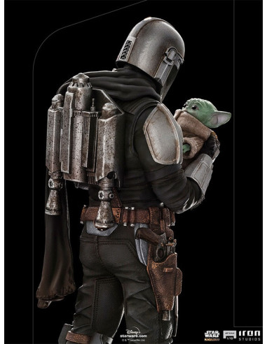 Star Wars - Statua The Mandalorian e Grogu Art Scale 1/10