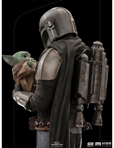 Star Wars - Statua The Mandalorian e Grogu Art Scale 1/10