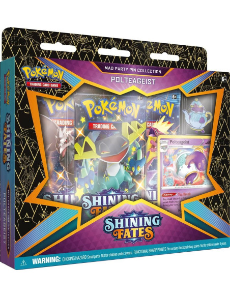 Pokémon Sword & Shield 4.5 Shining Fates Pin Box Polteageist - English