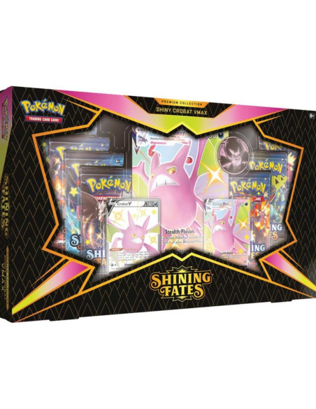 Pokemon Sword & Shield 4.5 Shining Fates Premium Collection V Box Shiny Crobat - Inglese