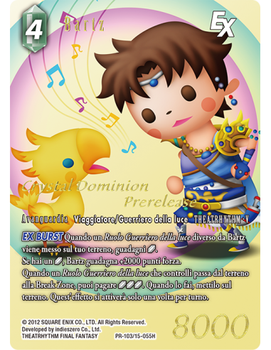 FFTCG Crystal Dominion Pre Release Kit - Italian