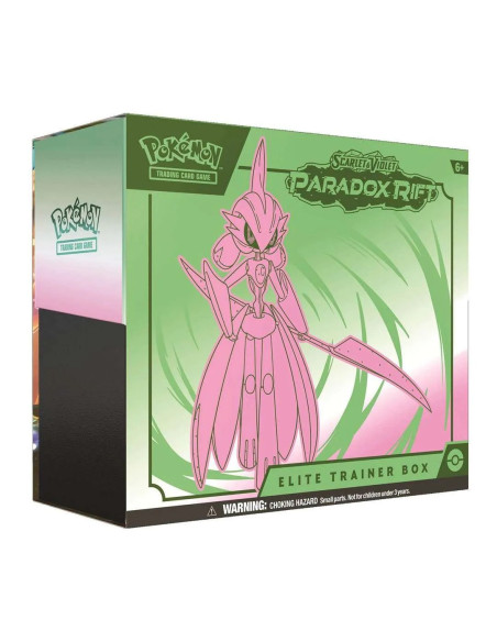 Pokemon Scarlat & Violet 4 Paradox Rift Iron Valiant Elite Trainer Box - Inglese