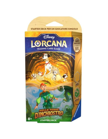 Lorcana Nelle Terre d'Inchiostro Starter Deck Ambra-Smeraldo - Italian