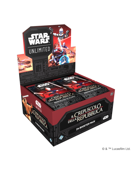 Star Wars: Unlimited Il Crepuscolo della Repubblica Booster Display (24 Packs) - Italiano