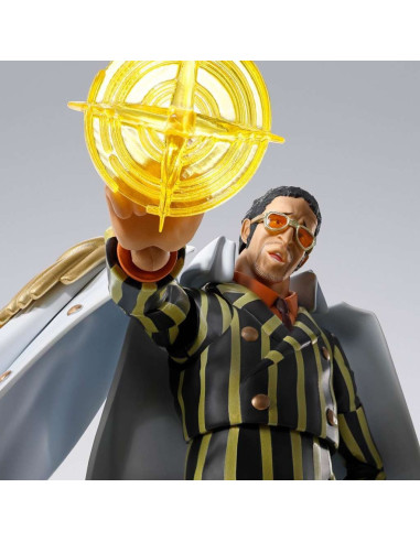 Bandai S.H.Figuarts One Piece: Borsalino Future Island Egghead, dettagli premium per collezionisti esigenti
