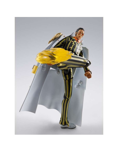 One Piece S.H.Figuarts Borsalino, l'Ammiraglio Kizaru nell'esclusiva versione Future Island Egghead