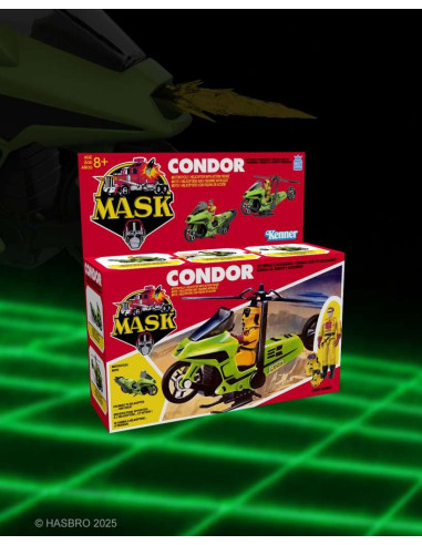 M.A.S.K. Condor Vehicle The Loyal Subjects, includes Brad Turner pilot figure and two interchangeable masks