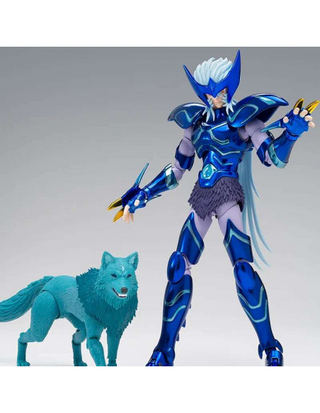 Saint Seiya Myth Cloth EX Luxor Epsilon Alioth Fenrir con lupo Ging articolato e armatura completa