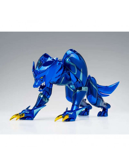 Saint Seiya Myth Cloth EX Fenrir di Alioth con armatura dettagliata e lupo Ging snodabile