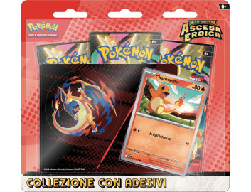 Charmander Tech Sticker Collection Mega Evolution Ascended Heroes - 3 booster packs Pokémon TCG