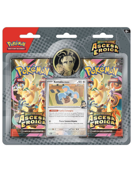 Larry's Komala Collection Mega Evolution Ascended Heroes - 2 booster packs Pokémon TCG