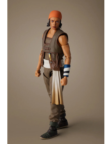 Usopp S.H.Figuarts One Piece Netflix – figure da collezione con fionda e parti intercambiabili