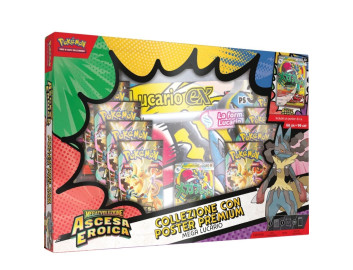 Pokémon TCG Mega Evolution Ascended Heroes Premium Poster Collection Mega Lucario ex box