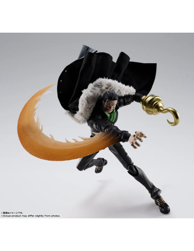 S.H.Figuarts Sir Crocodile Marineford One Piece – Parti effetto Frutto Suna Suna e braccio falce di sabbia inclusi