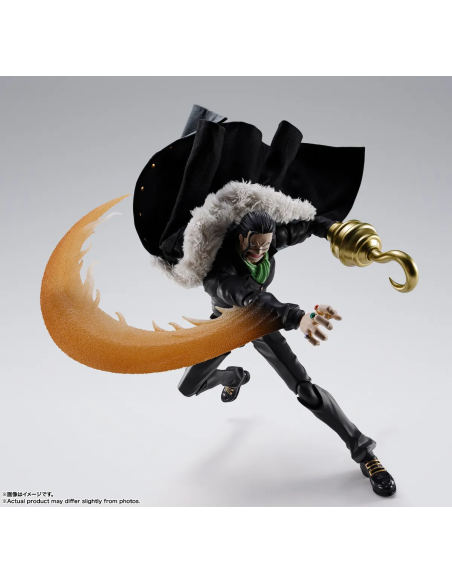 S.H.Figuarts Sir Crocodile Marineford One Piece – Parti effetto Frutto Suna Suna e braccio falce di sabbia inclusi