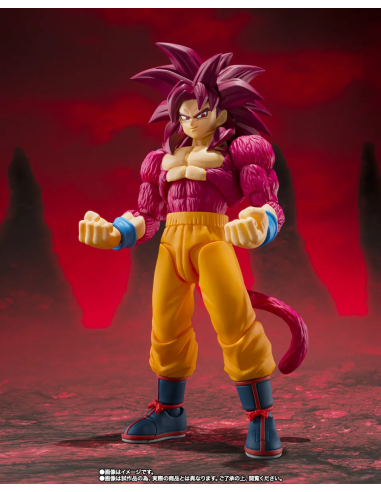 Son Goku Super Sayan 4 Daima S.H.Figuarts: scultura inedita alta circa 14,5 cm con dettagli curatissimi