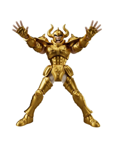 Blokees Saint Seiya: l'imponente Taurus Aldebaran in PVC, alto circa 12 cm.