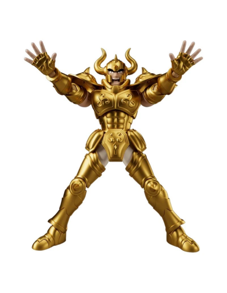 Blokees Saint Seiya: l'imponente Taurus Aldebaran in PVC, alto circa 12 cm.