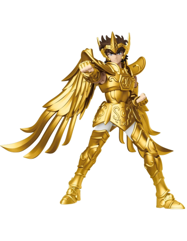 Aiolos di Sagittarius in PVC, un'action figure di Saint Seiya da collezione alta circa 12 cm.