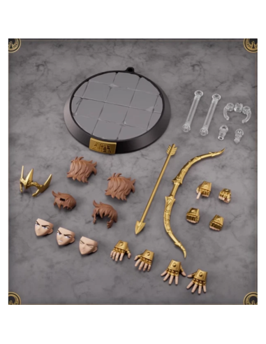 Aiolos di Sagittarius, l'eroe di Saint Seiya, catturato in questa figure in PVC da 12 cm.