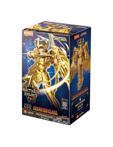 Dettagli curati per Aiolos di Sagittarius, un'aggiunta di pregio alla tua collezione Saint Seiya.
