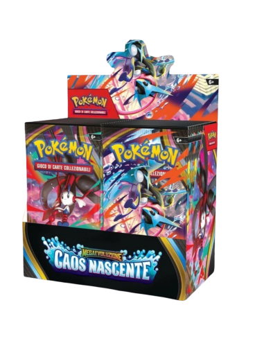 Unleash the power of Mega Evolution with this Pokémon TCG Megaevoluzione Caos Nascente Booster Display, 36 packs of pure...