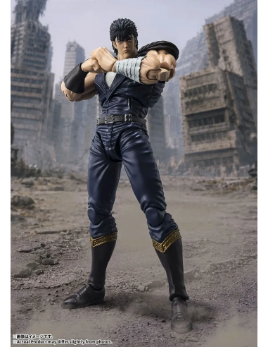 Unleash the power of Fist Of The North Star with this detailed Kenshiro S.H.Figuarts, crafted from durable PVC.