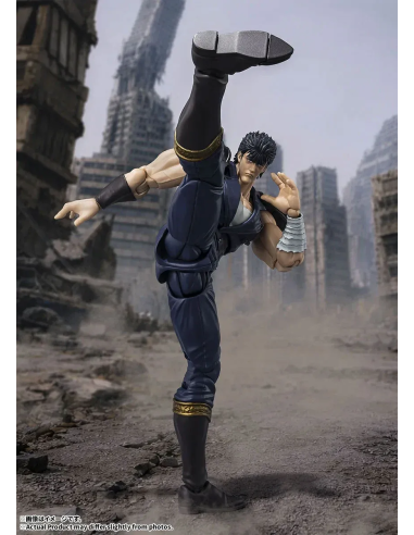 This 16.5 cm Kenshiro S.H.Figuarts embodies the iconic hero of Fist Of The North Star in high-quality PVC.