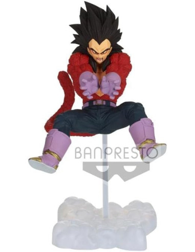 Entra nell'azione di Dragon Ball GT con Vegeta Super Saiyan 4, dettagliato in PVC.