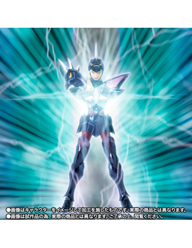 Experience the detailed artistry of the Saint Seiya Myth Cloth EX Alpha Dubhe Siegfried collectible.