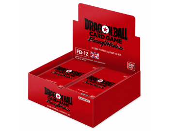 Un display di 24 buste del Dragon Ball Super Card Game Fusion World. Edizione in inglese.