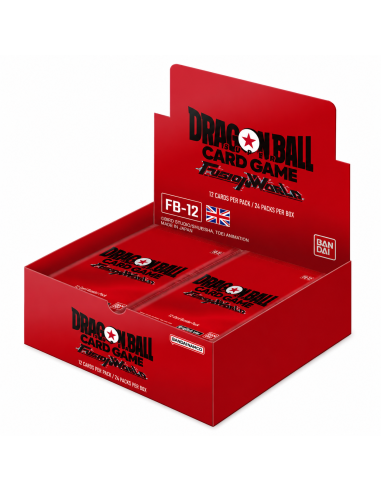 Un display di 24 buste del Dragon Ball Super Card Game Fusion World. Edizione in inglese.