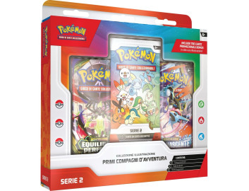 Immergiti nel mondo Pokémon con la Collezione Illustrazione Primi Compagni di Avventura Serie 2 in italiano.