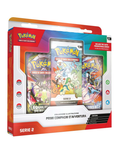 Expand your Pokémon TCG collection with the Italian Primi Compagni di Avventura Series 2 Illustration Collection.