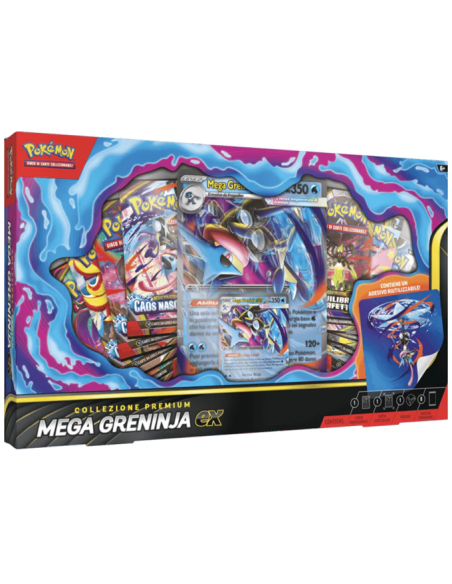 La Collezione Premium Mega Greninja-EX offre un'esperienza di gioco Pokémon impareggiabile per ogni allenatore.