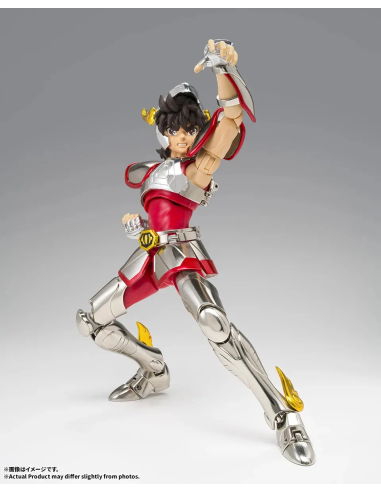 La prima Armatura di Bronzo di Pegasus Seiya, alta circa 17 cm.