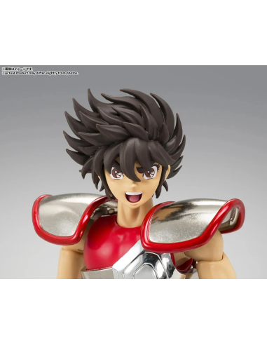 Dettagli impeccabili per questa action figure di Pegasus Seiya, 17 cm di altezza.
