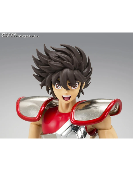 Dettagli impeccabili per questa action figure di Pegasus Seiya, 17 cm di altezza.
