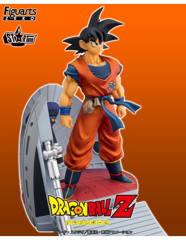 Witness the power of Son Goku from Dragon Ball Z, captured in this dynamic Figuarts Zero collectible.