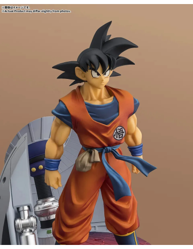 A must-have for Dragon Ball Z fans: the detailed Son Goku Figuarts Zero figure by Bandai, made from PVC.