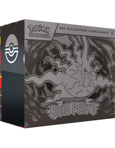 Unleash the power of Pokémon with this Megaevoluzione Buio Pesto Elite Trainer Set, perfect for any collector.