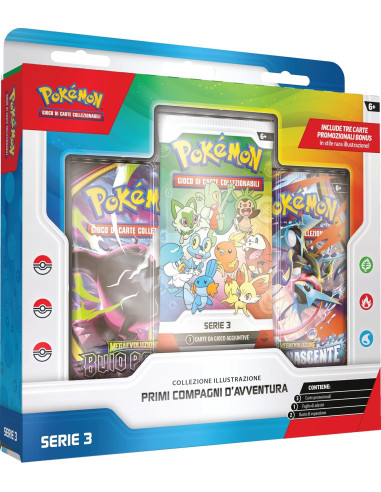 Entra nel mondo Pokémon con la Collezione Illustrazione Primi Compagni d'Avventura Serie 3.