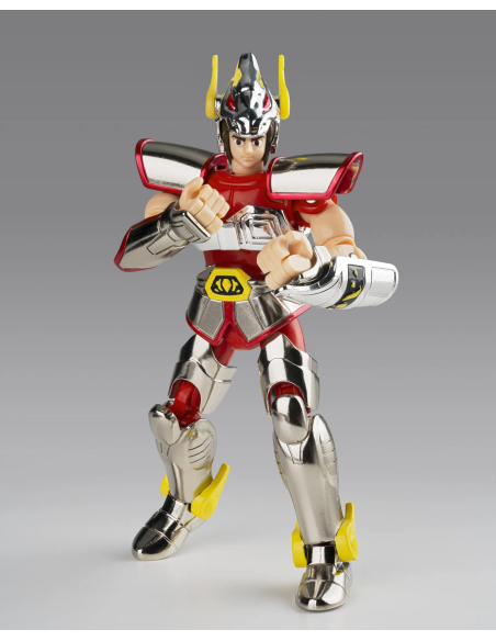 Pegasus Seiya con la sua Armatura di Bronzo, una figura emblematica per ogni collezione di Saint Seiya.