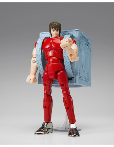 Dettagli curati per Pegasus Seiya, realizzato in PVC e metallo, dalla serie Saint Seiya Myth Cloth.