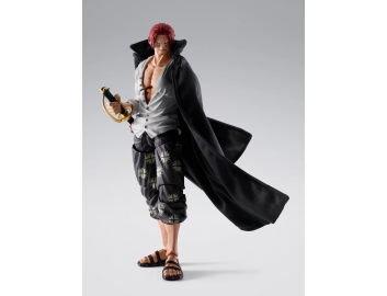 Shanks di One Piece, versione Marineford, in posa dinamica. Un'aggiunta impeccabile per ogni collezione.